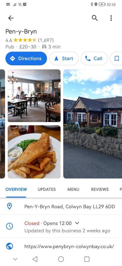 Netherton Studio Apartment 2 Rhos-on-Sea Bagian luar foto